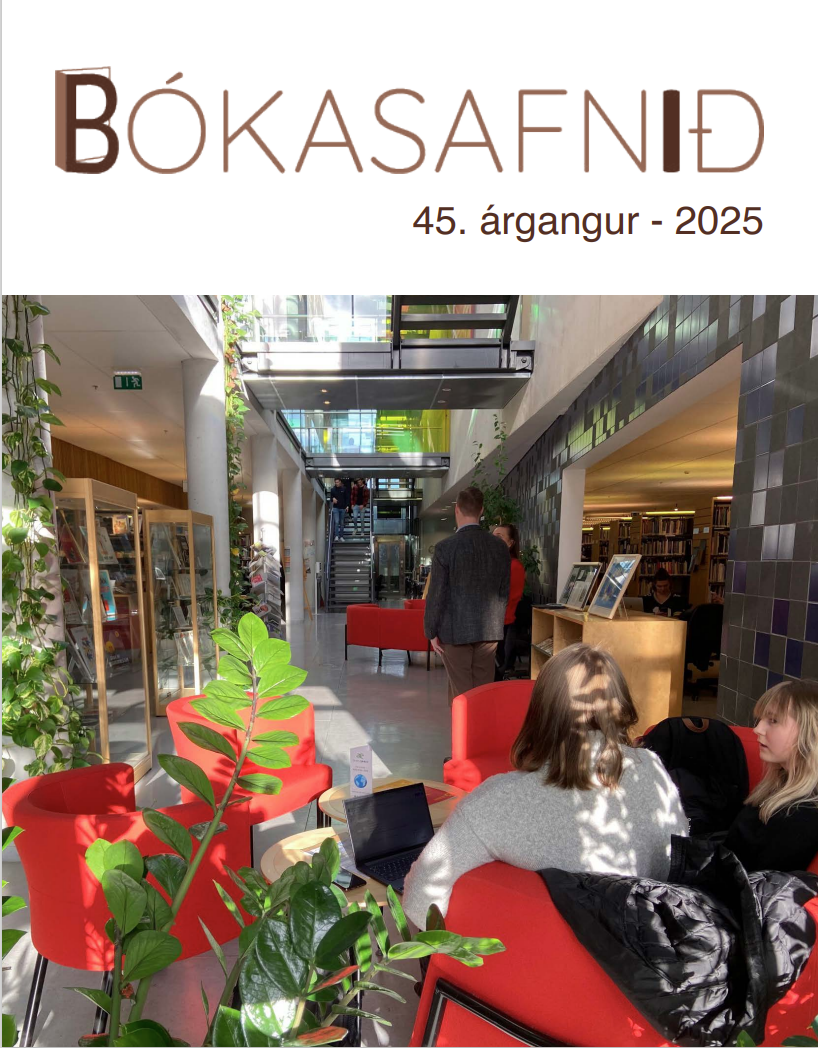 Forsíðumynd frá Bókasafni menntavísinda í Stakkahlíð